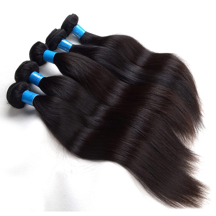 Unprocessed 5a Natural Black Soft Brazilian Virgin Hair Straight