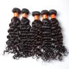 5a Quality Natural Black Indian Hair Weave In Deep Wave On Hot Sale