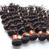 5a Quality Natural Black Indian Hair Weave In Deep Wave On Hot Sale