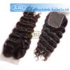 Factory Price Deep Wave 4x4 Swiss Lace Closure With Baby Hair