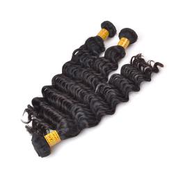 Peruvian Bundle Hair Deep Wave Human Hair For Braiding Extensions