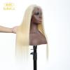 KBL New Arrvial Raw Virgin Human Hair Straight 613# Blonde Transparent Frontal Lace Wigs