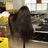 New Hot Selling Human Virgin Hair Full Lace Wig 180 Density Double Drawn Brazilian Straight