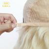 Brazilian Virgin Hair Body Wave 613# Blonde Transparent Frontal Lace Wigs