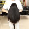 New Hot Selling Human Virgin Hair Full Lace Wig 180 Density Double Drawn Brazilian Straight