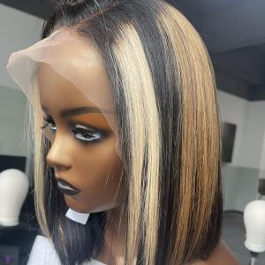 BBoss Hair #613#27#1B Side Part Minimalist Lace BOB Frontal Wig